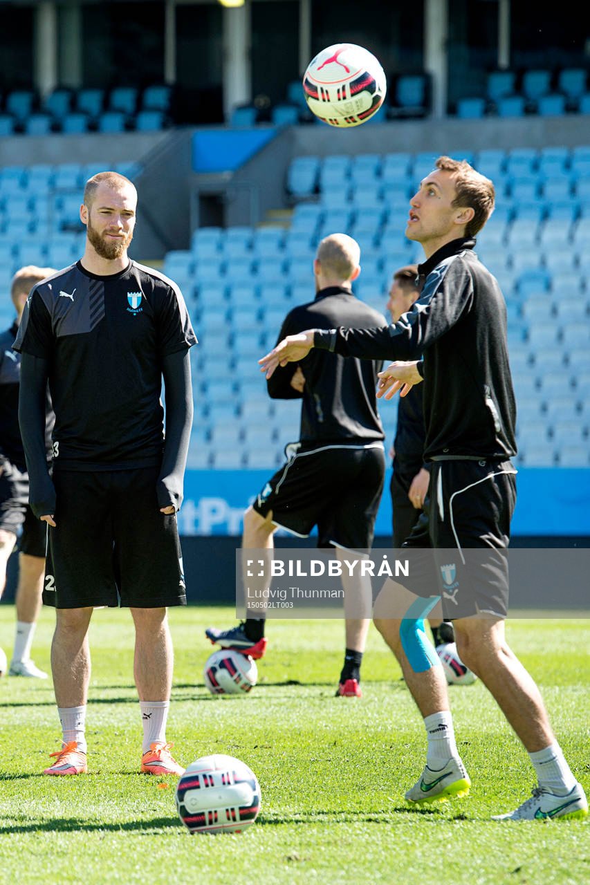Malmö FFs Jo Inge Berget och Magnus Wolff Eikrem