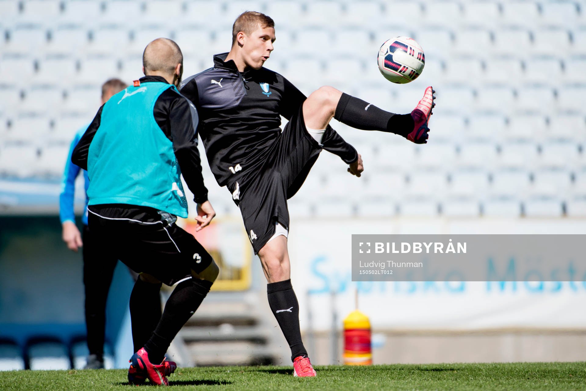 Malmö FFs Erik Andersson under en träning den 2 maj 2015 i Malmö. 