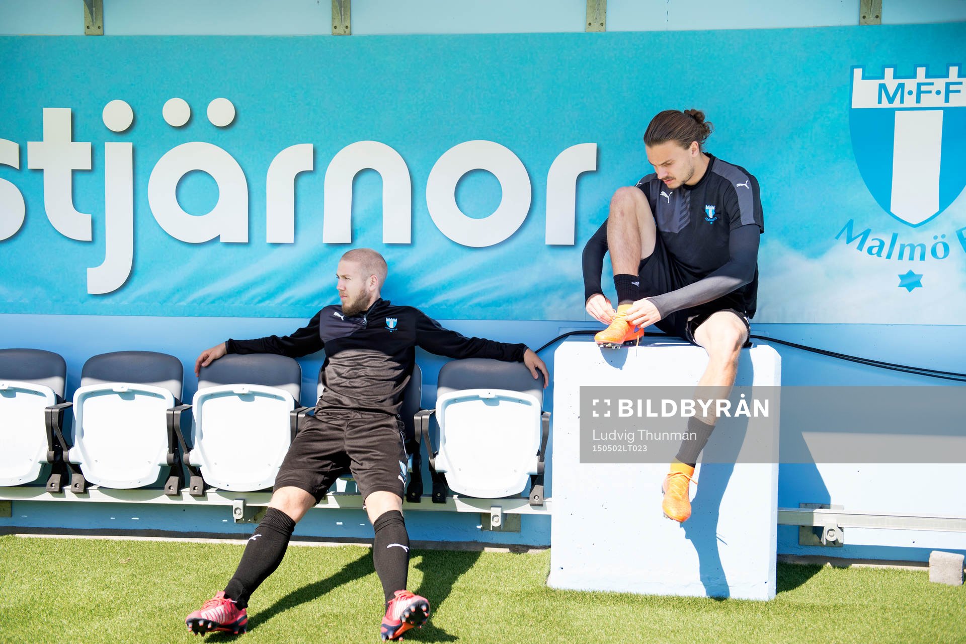 Malmö FFs Anton Tinnerholm och Erik Johansson