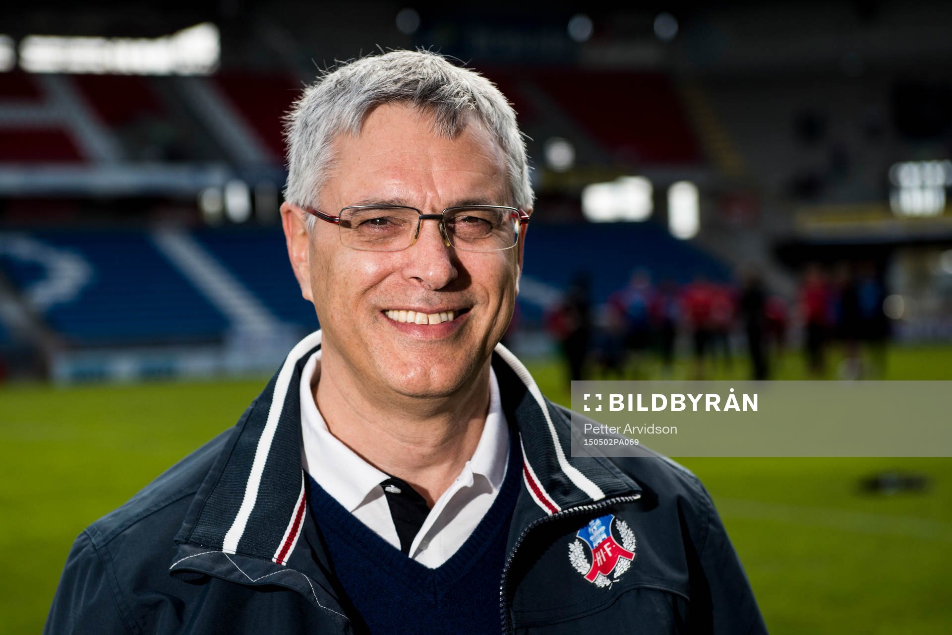 Helsingborgs klubbdirektör David Brodetsky poserar för ett porträtt under Helsingborgs träning inför derbyt den 2 maj 2015 i Helsingborg.