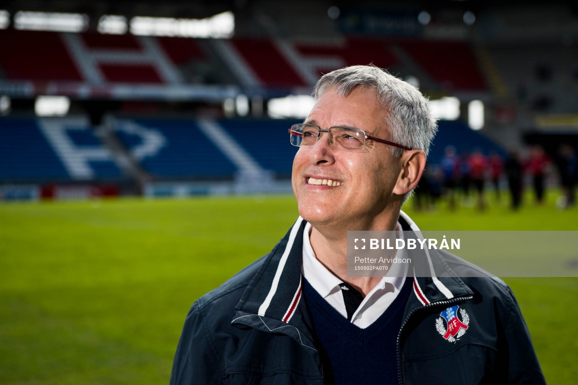 Helsingborgs klubbdirektör David Brodetsky poserar för ett porträtt under Helsingborgs träning inför derbyt den 2 maj 2015 i Helsingborg.