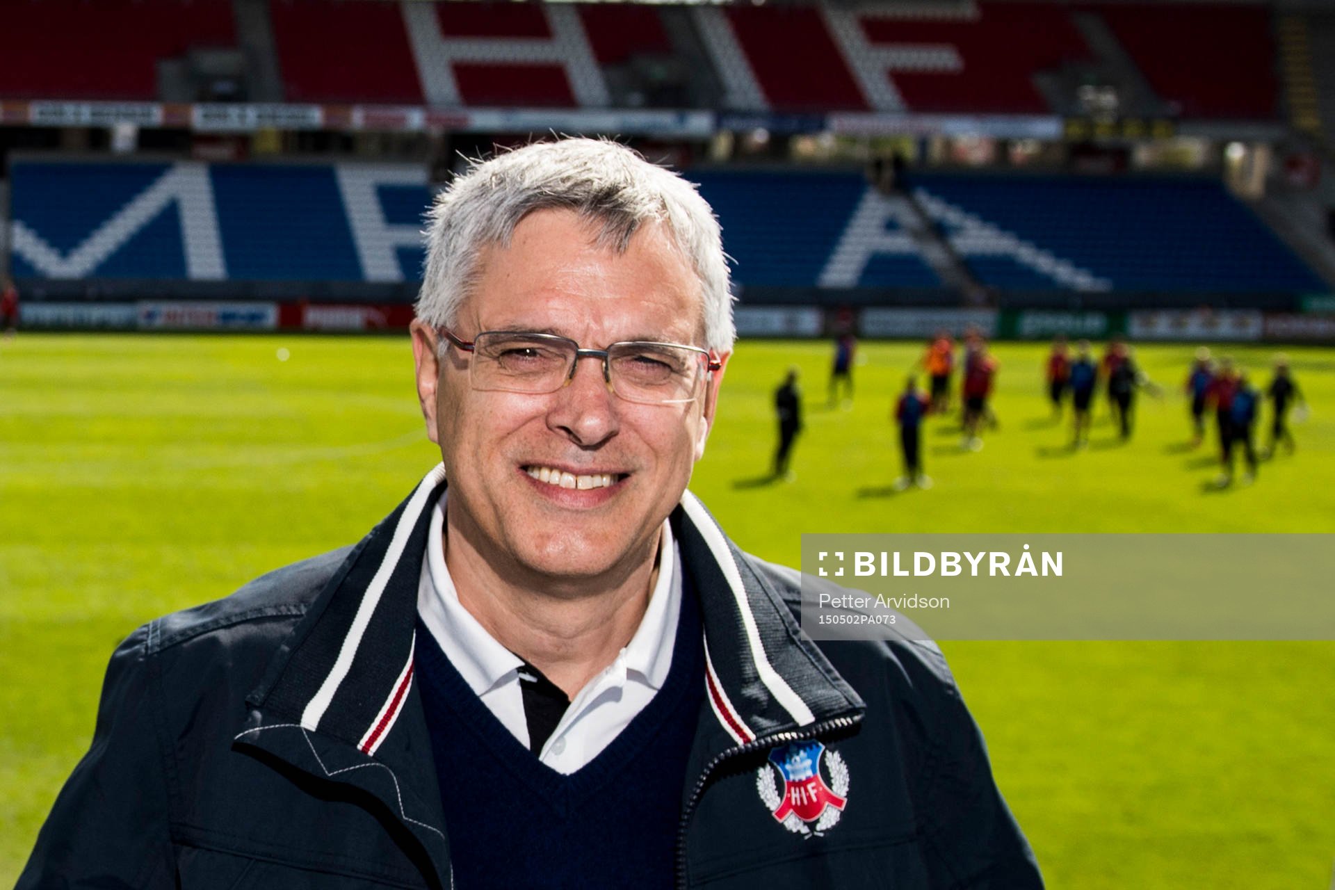 Helsingborgs klubbdirektör David Brodetsky poserar för ett porträtt under Helsingborgs träning inför derbyt den 2 maj 2015 i Helsingborg.