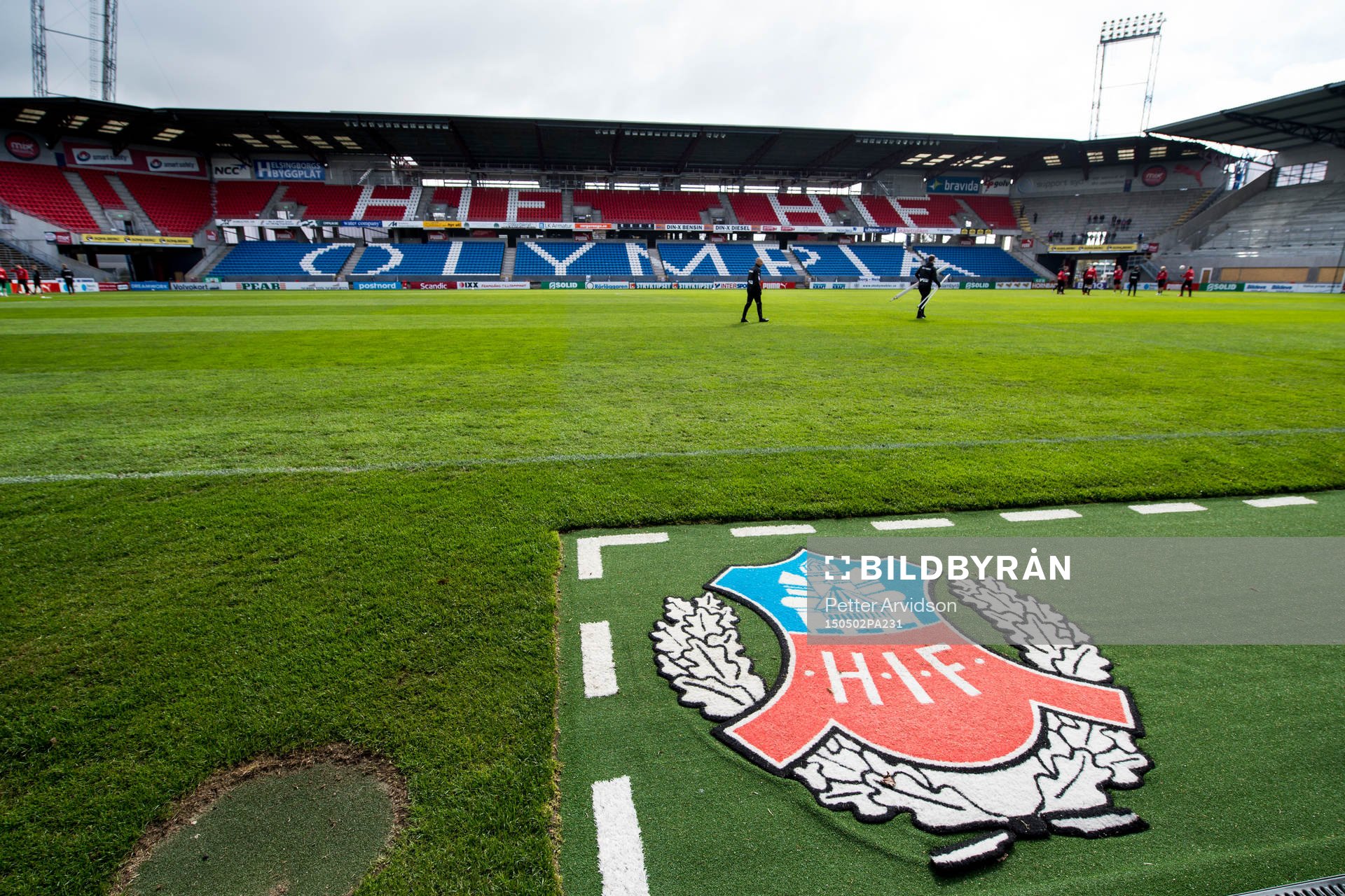 Olympia under Helsingborgs träning inför derbyt den 2 maj 2015 i Helsingborg.