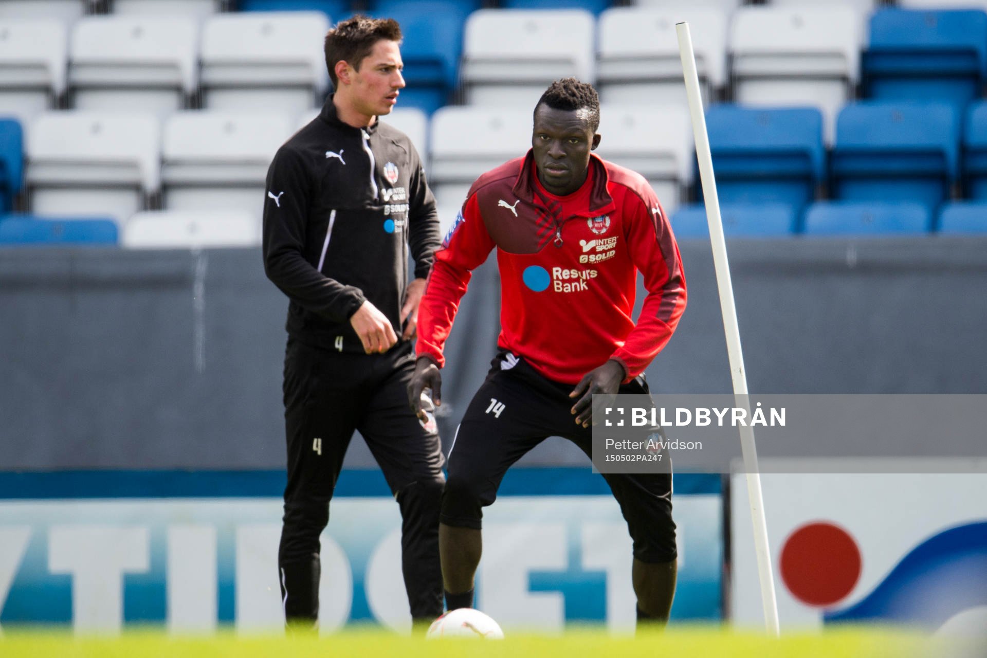 Helsingborgs Lalawélé Atakora och Fredrik Wiklund