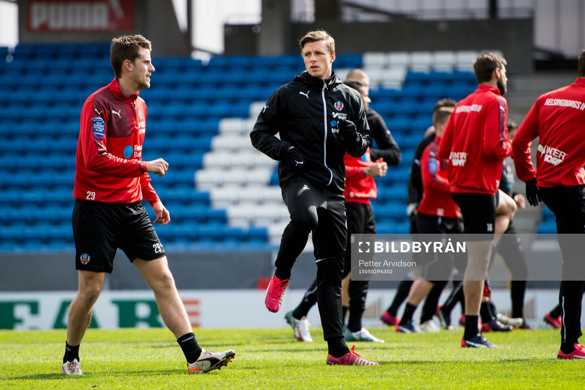 Helsingborgs Jesper Björkman och Carl Johansson
