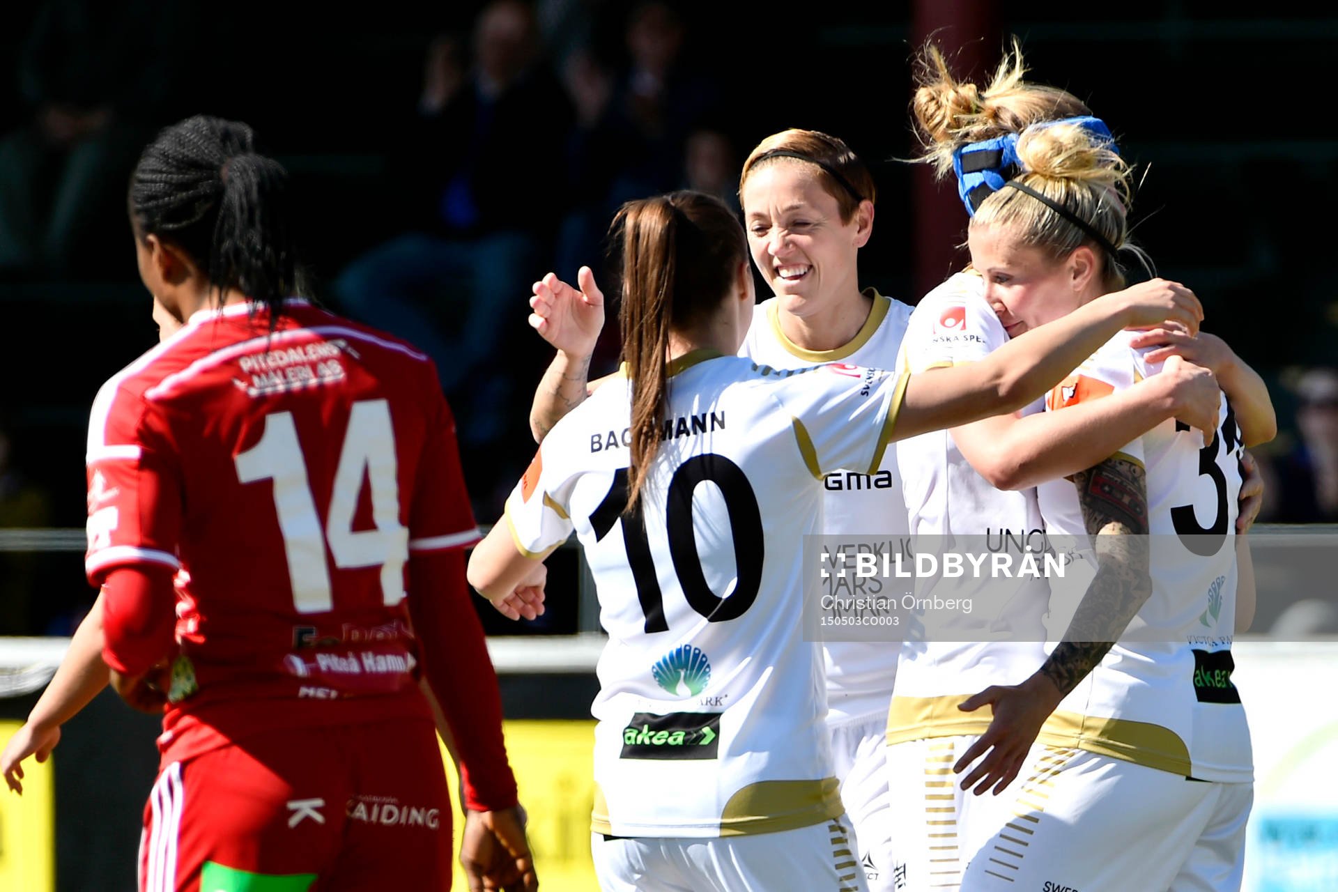 Rosengårds Anja Mittag jublar