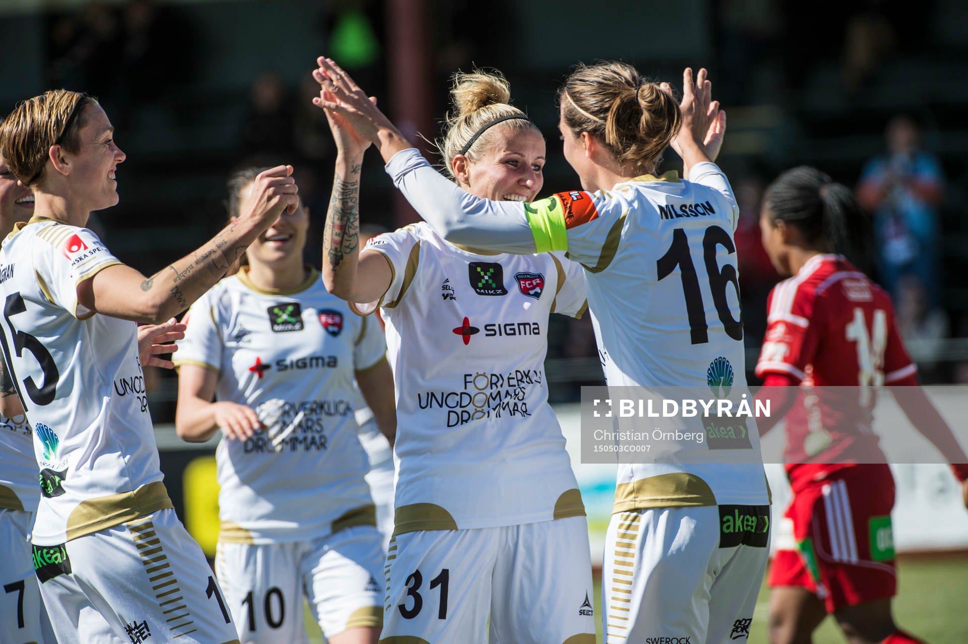 Rosengårds Therese Sjögran, Ramona Bachmann, Anja Mittag