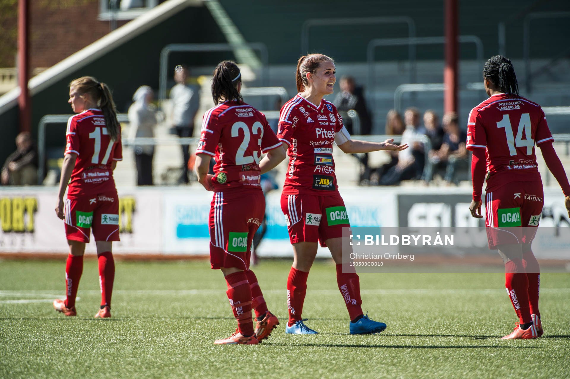 Piteås Lotta Ökvist, June Pedersen, Emilia Appelqvist och