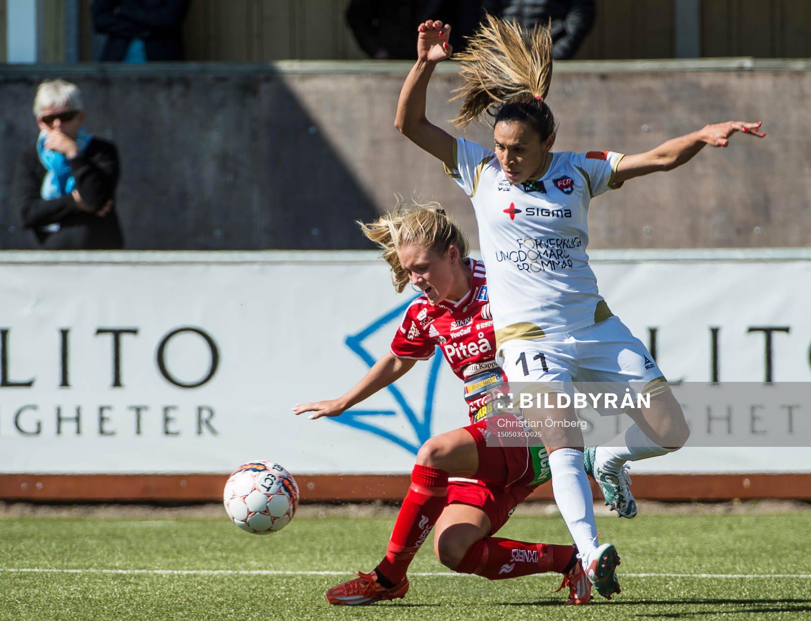 Piteås Ronja Aronsson mot Rosengårds Marta Viera Da Silva