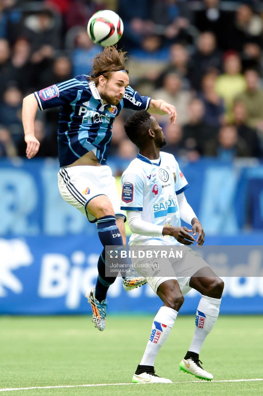 Djurgårdens Kevin Walker och Gefles Dioh Williams