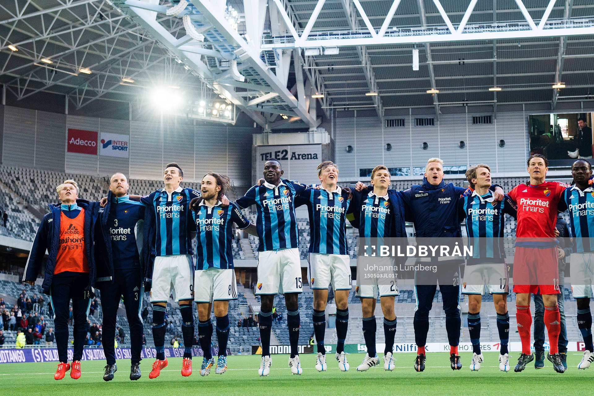 Djurgårdens spelare jublar
