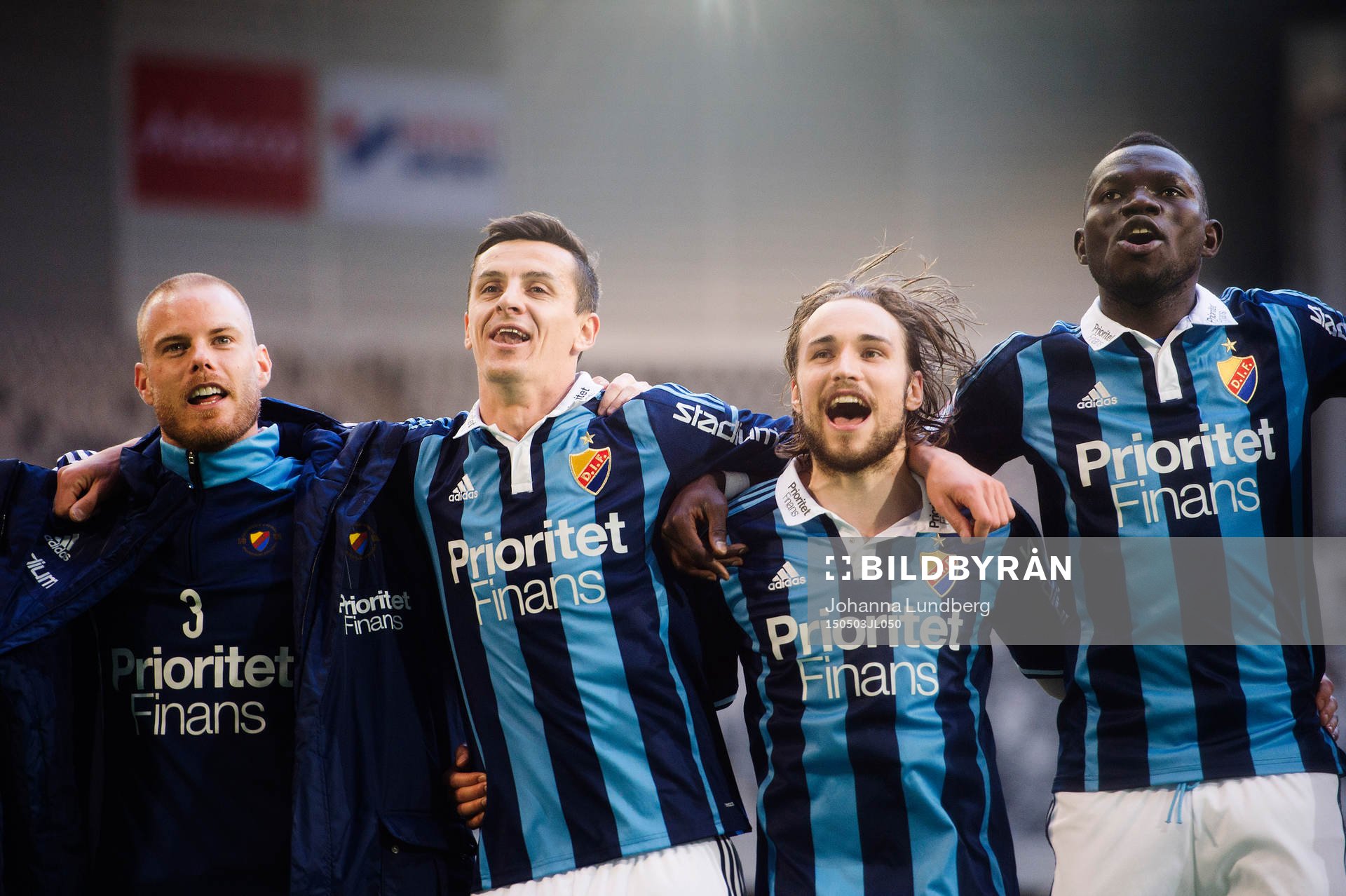 Djurgårdens Fredrik Stenman, Haris Radetinac, Kevin Walker
