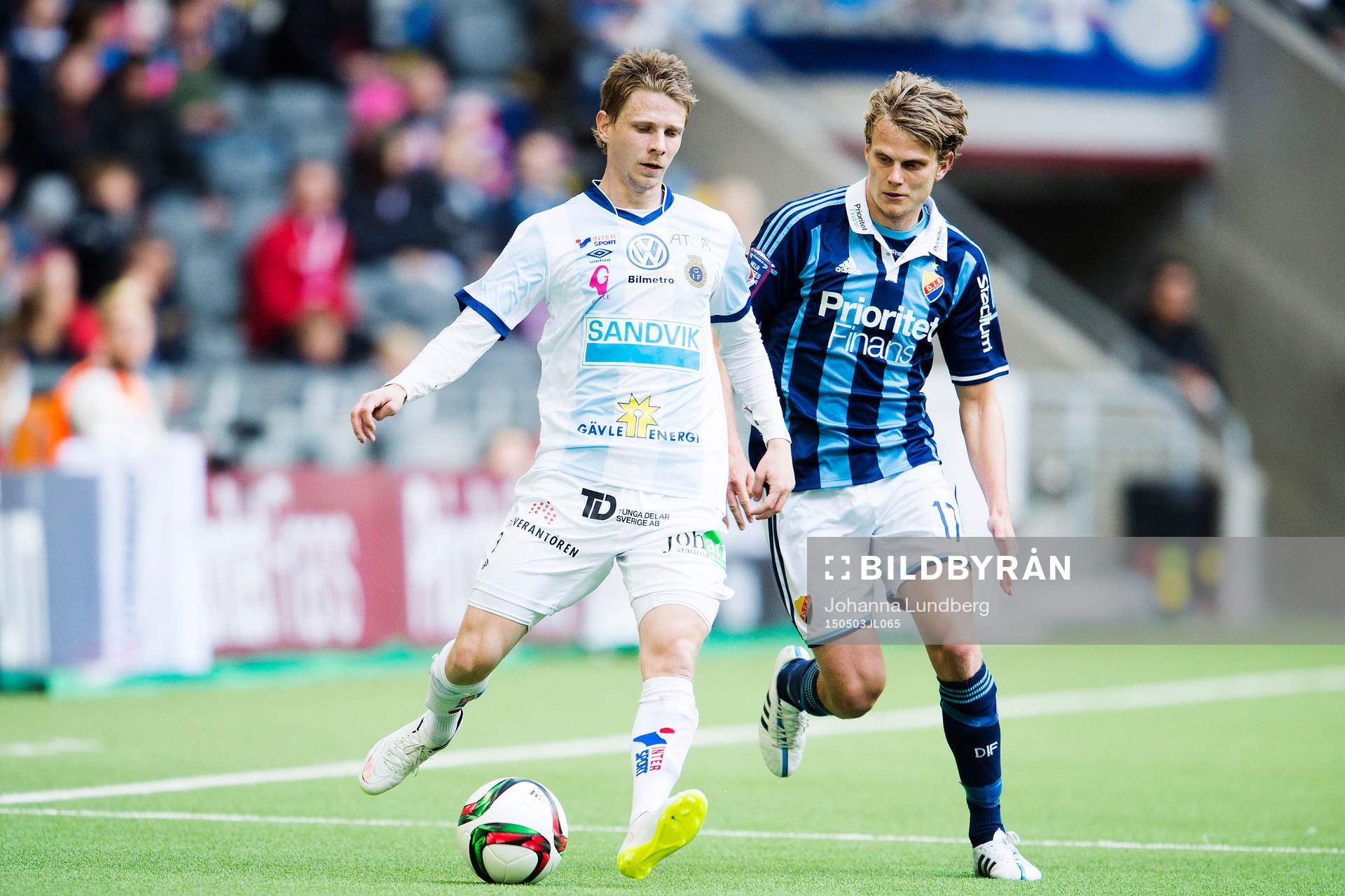 Gefles Johan Bertilsson och Djurgårdens Tim Björkström