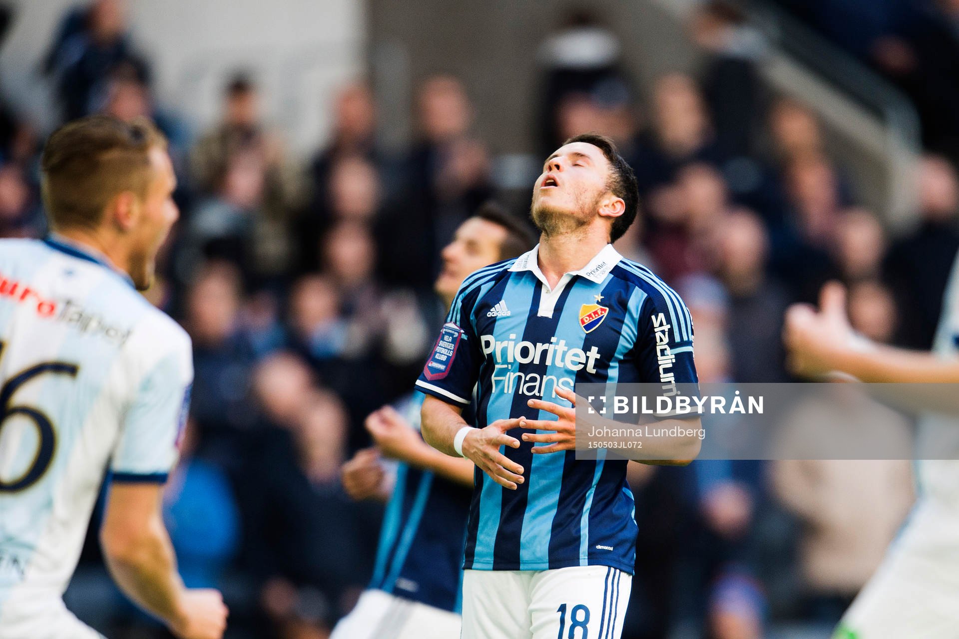 Djurgårdens Kerim Mrabti deppar