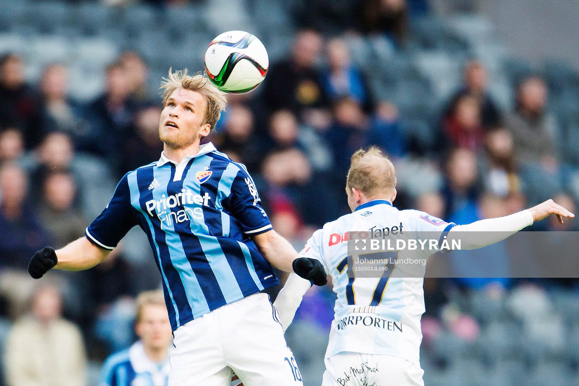 Djurgårdens Sebastian Andersson och Gefles Jonas Lantto