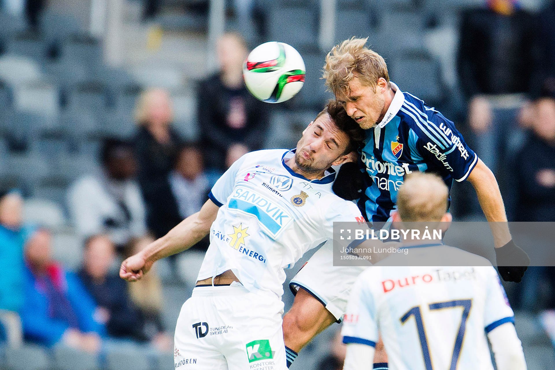 Gefles Dardan Mustafa och Djurgårdens Sebastian Andersson