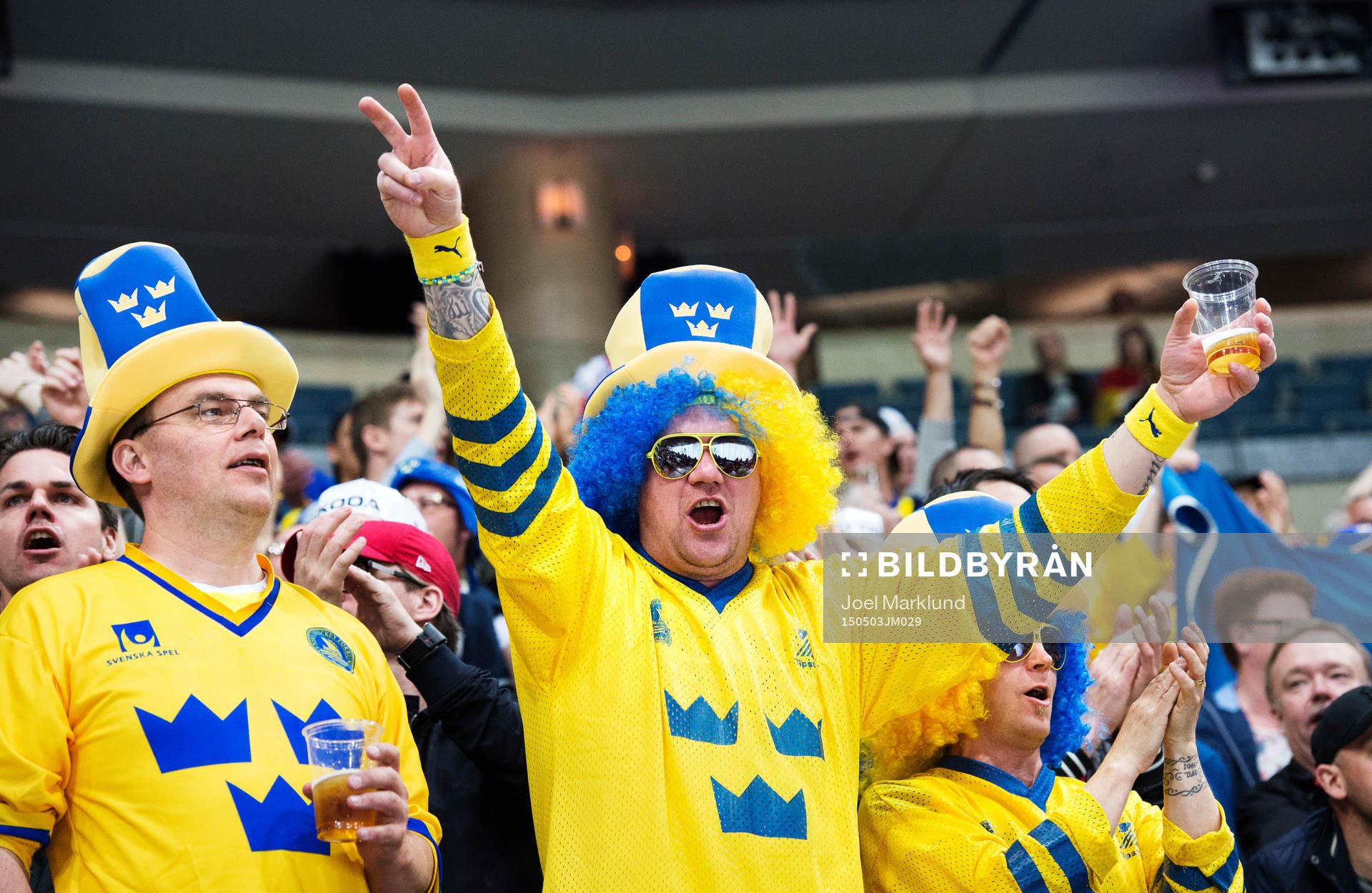 Svenska fans jublar