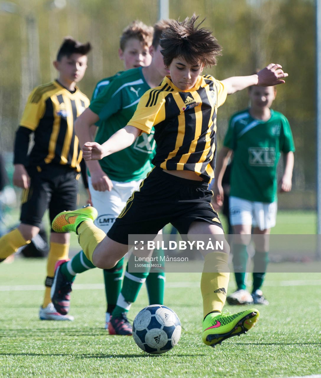 i matchen i pojkar födda 2002 mellan IFK Hässleholm och