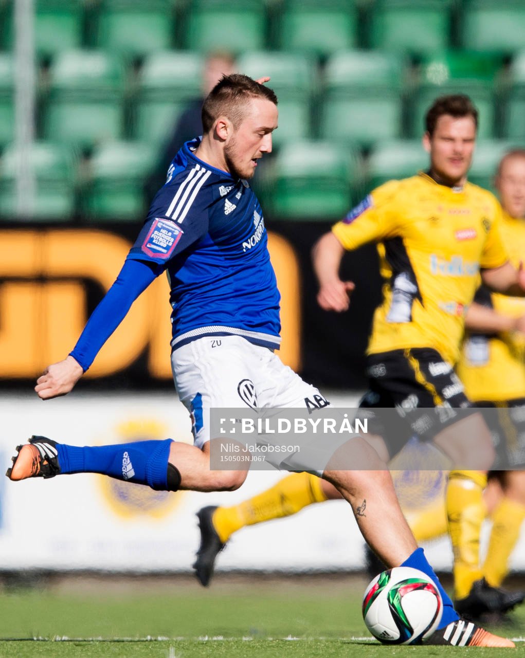 Sundsvalls Smajl Suljevic under fotbollsmatchen i Allsvenskan mellan GIF Sundsvall och Elfsborg den 3 maj 2015 i Sundsvall.