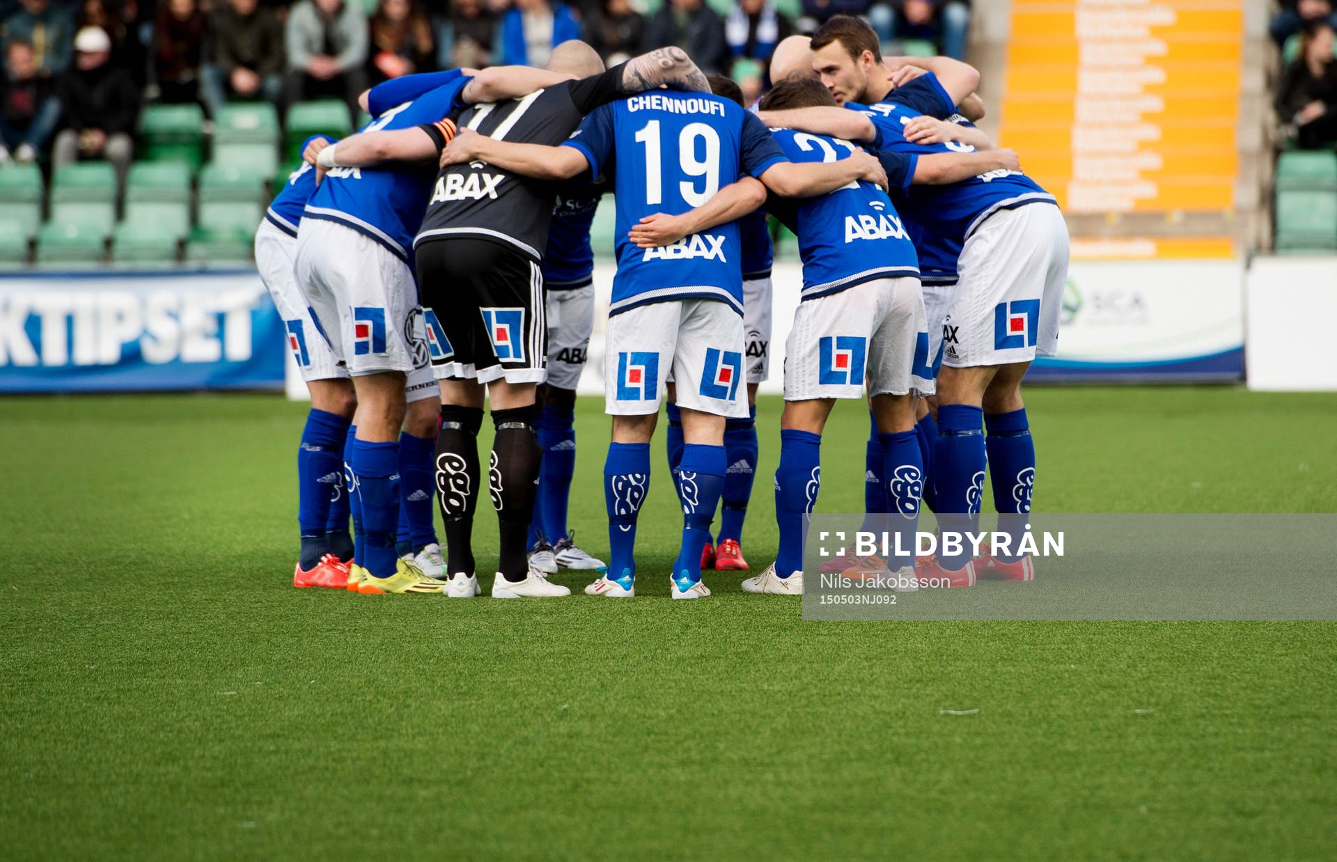 GIF Sundsvall innan fotbollsmatchen i Allsvenskan mellan