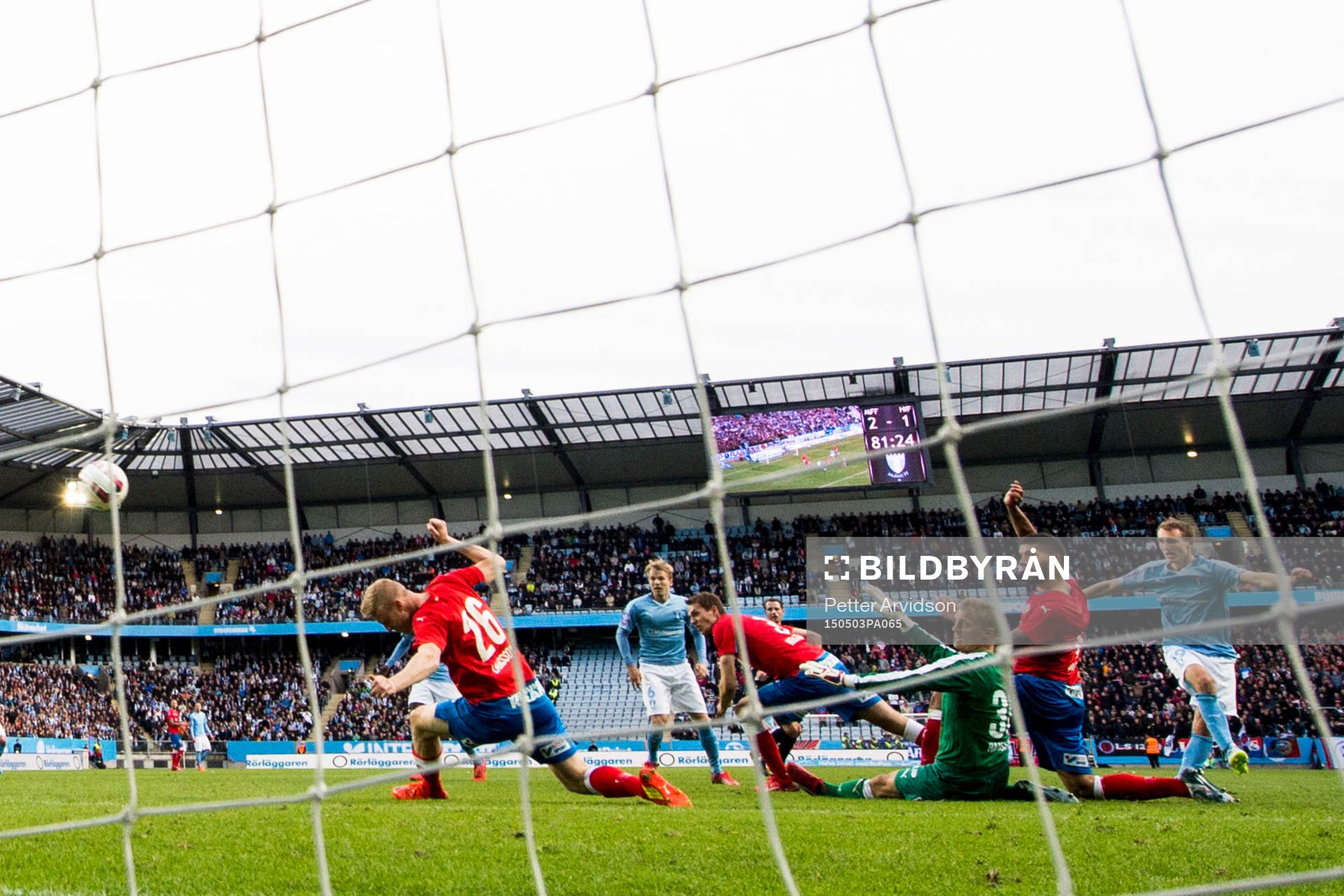Malmö FFs Magnus Wolff Eikrem gör 3-1 målet och