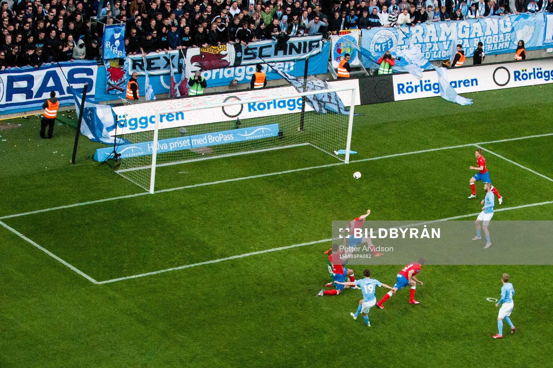 Malmö FFs Magnus Wolff Eikrem gör 3-1 målet och