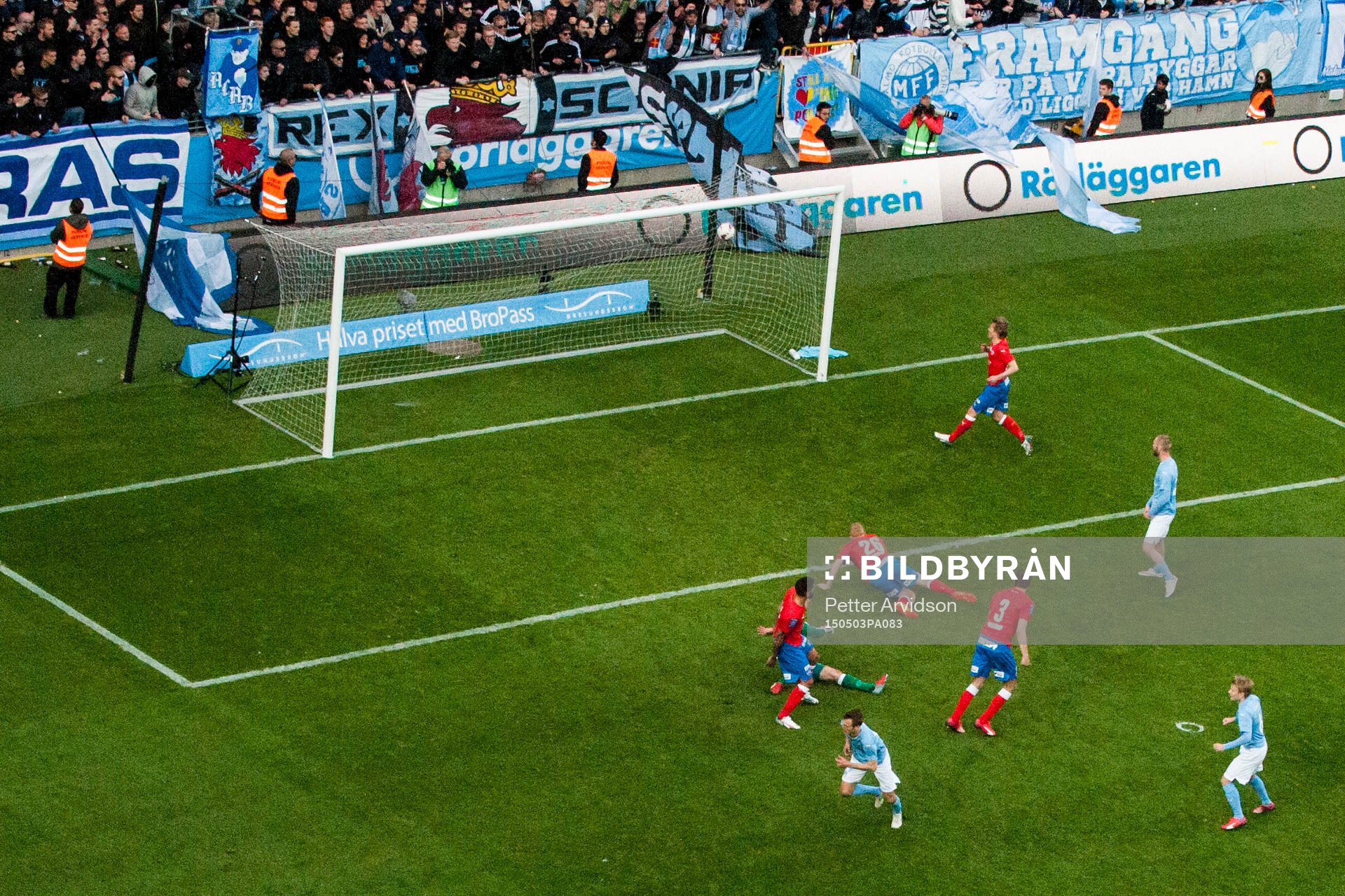 Malmö FFs Magnus Wolff Eikrem gör 3-1 målet och