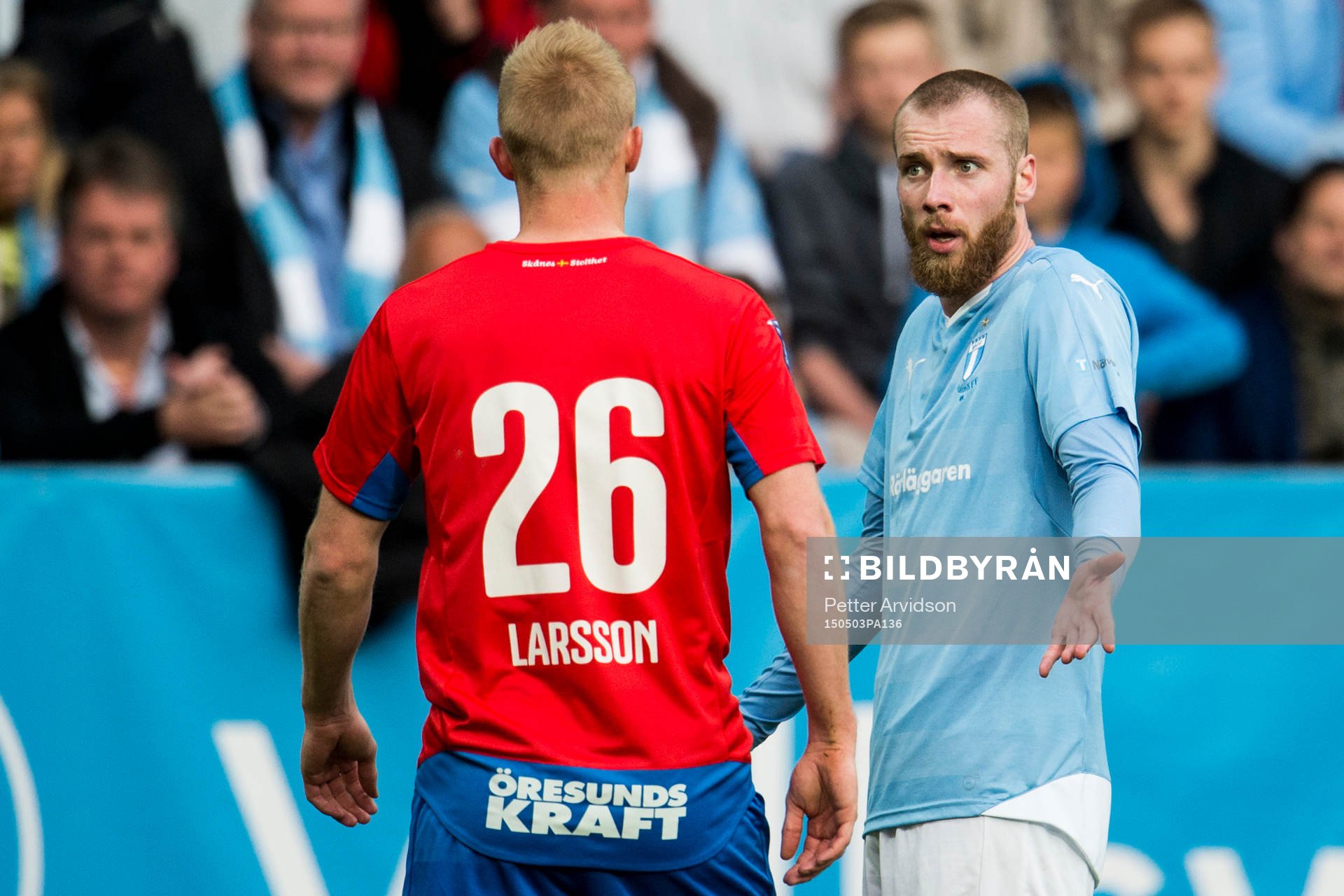 Malmö FFs Jo Inge Berget i samtal med Helsingborgs Peter