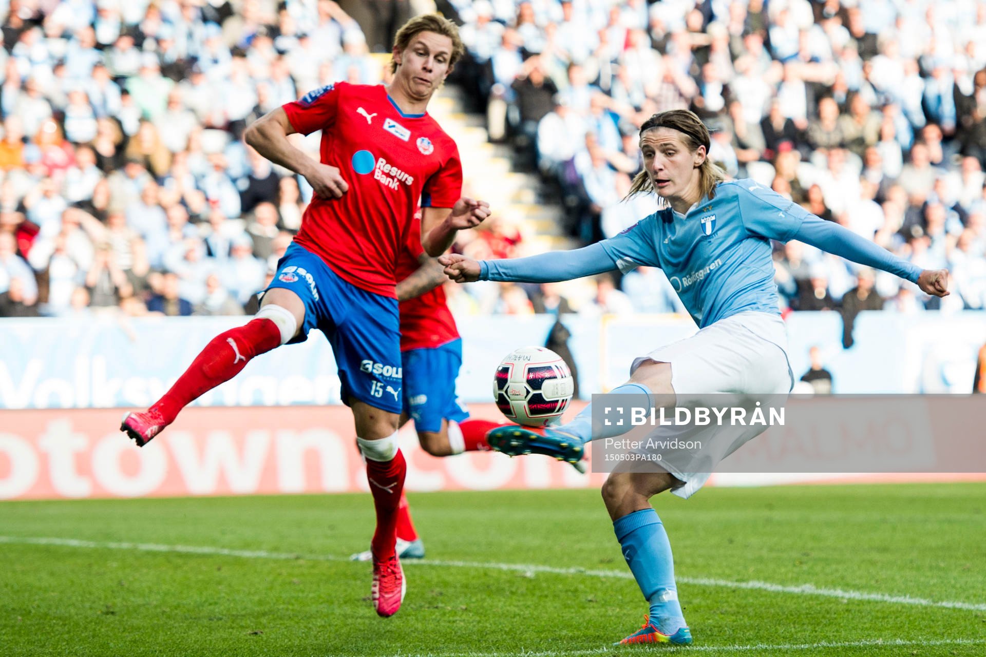 Helsingborgs Emil Krafth och Malmö FFs Pawel Cibicki