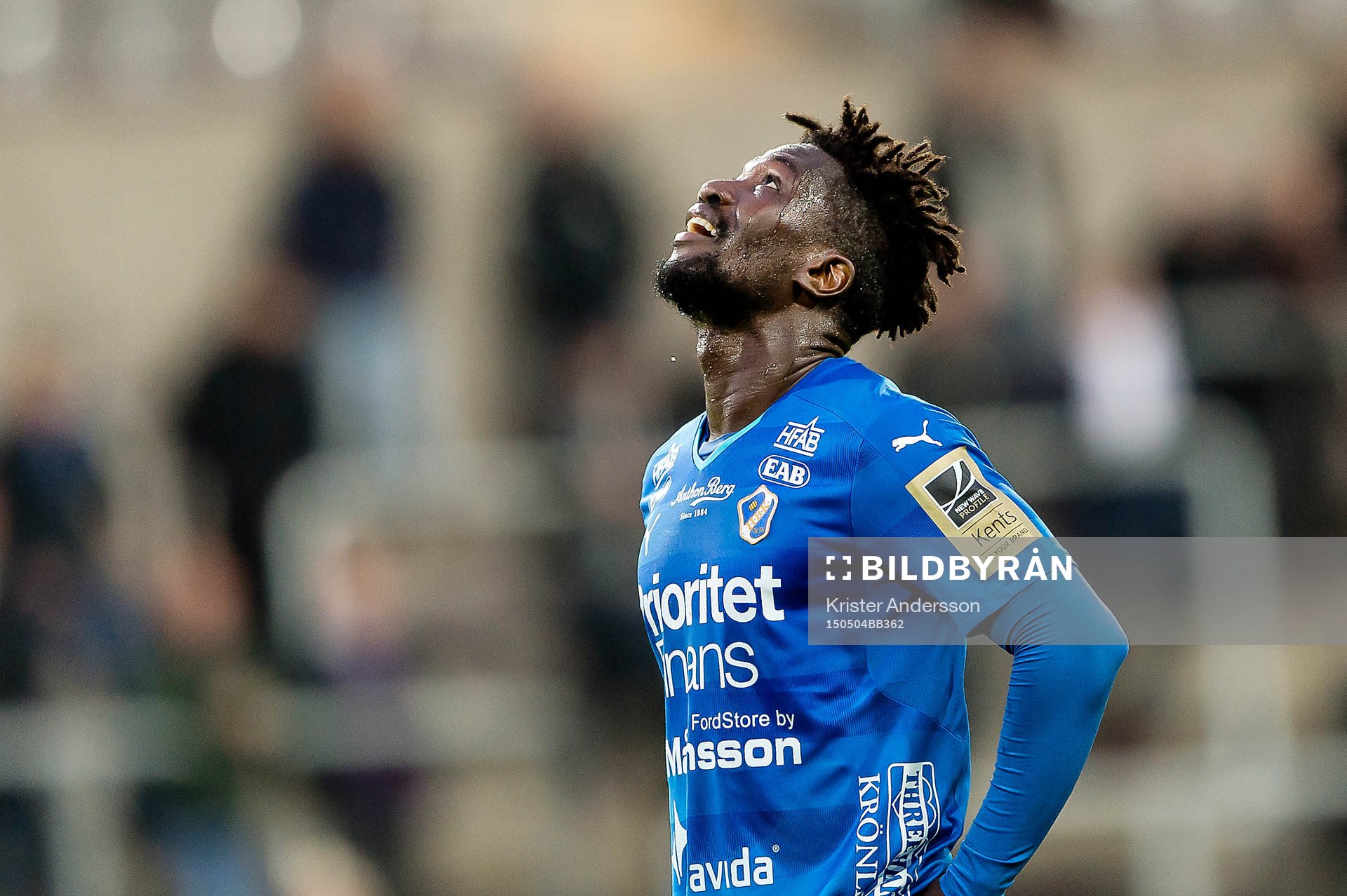 Halmstads King Osei Gyan deppar