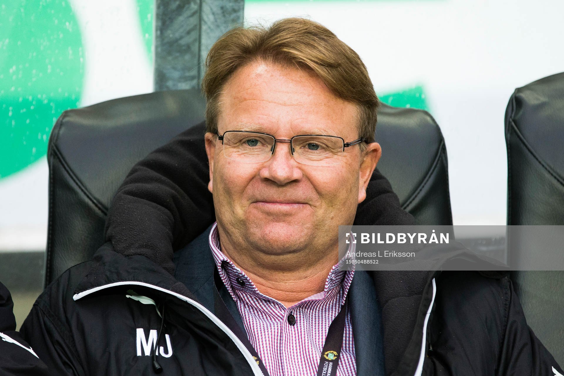 Hammarbys sportchef Mats Jingblad innan fotbollsmatchen i