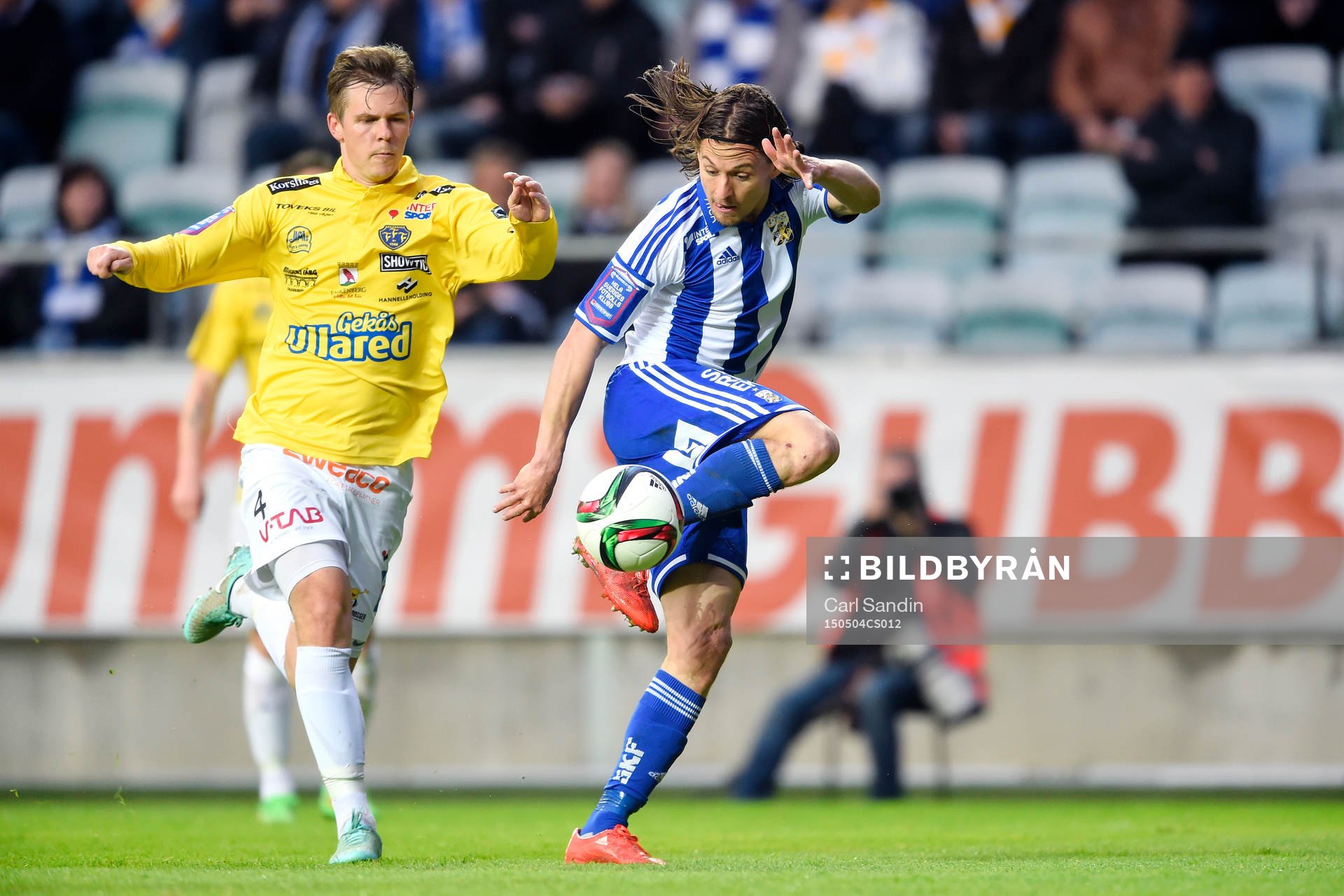 Falkenbergs Daniel Johansson och IFK Göteborgs Lasse Vibe