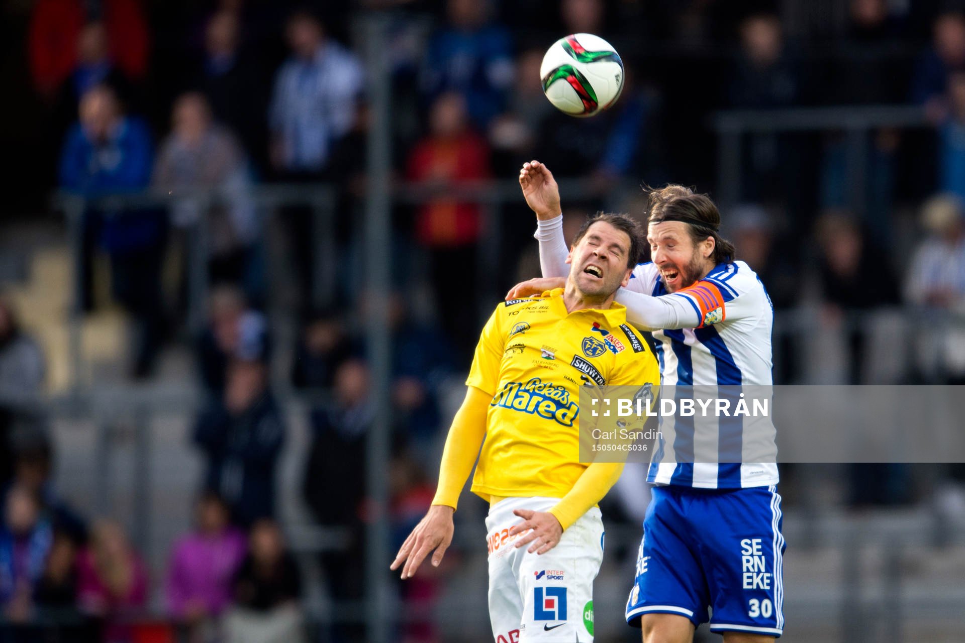 Falkenbergs Stefan Rodevåg i nickduell med IFK Göteborgs
