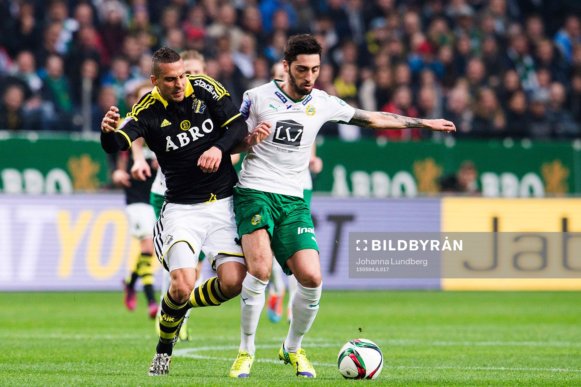 s Panajotis Dimitriadis och Hammarbys Nahir Besara
