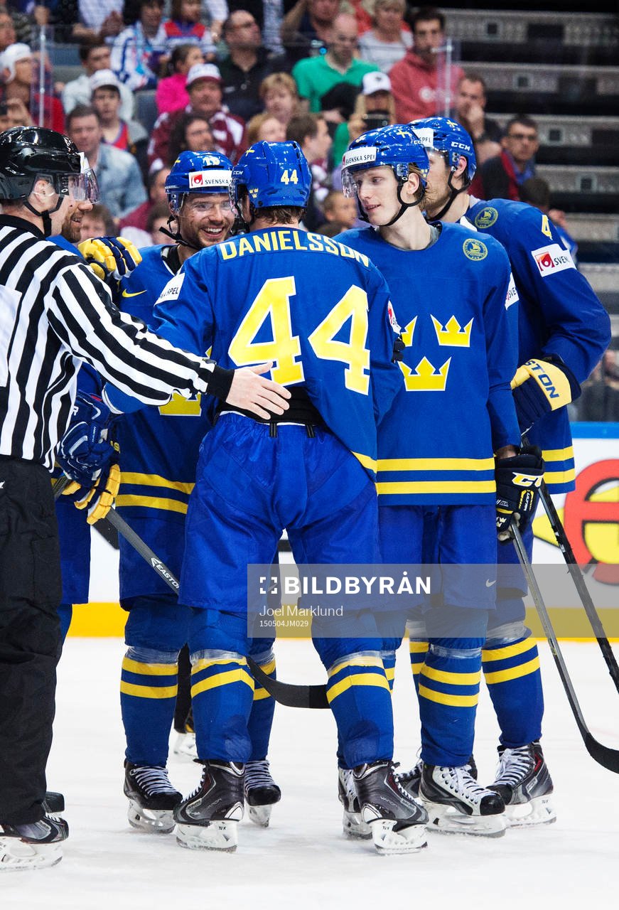 Sveriges Jacob Josefson, Nicklas Danielsson, John Klingberg