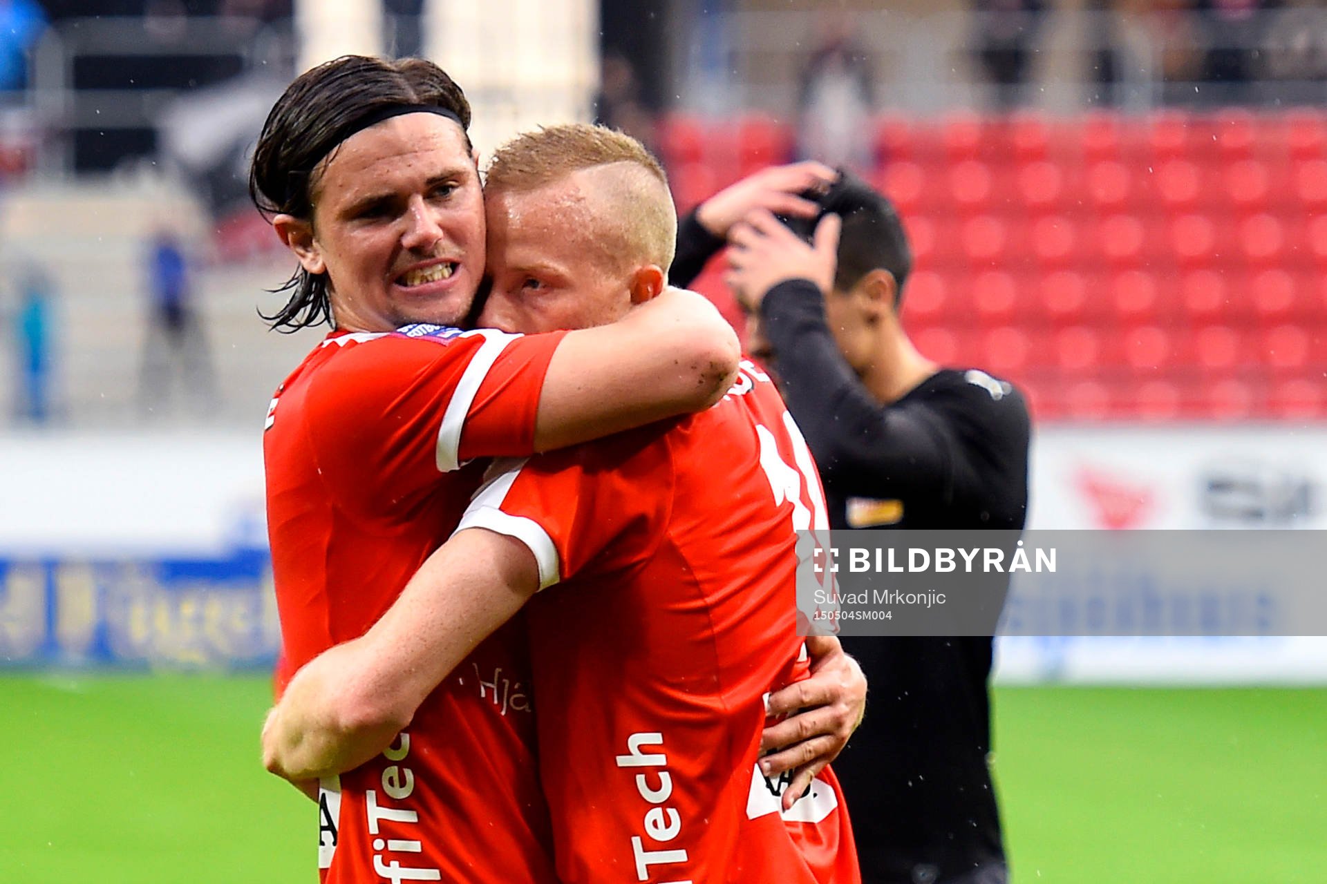 Kalmars Tobias Eriksson och Marcus Antonsson jublar