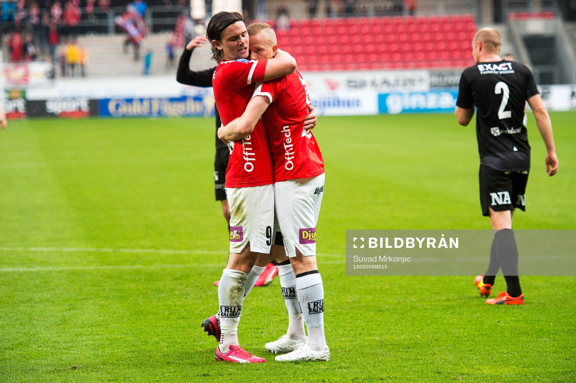 Kalmars Tobias Eriksson och Marcus Antonsson jublar