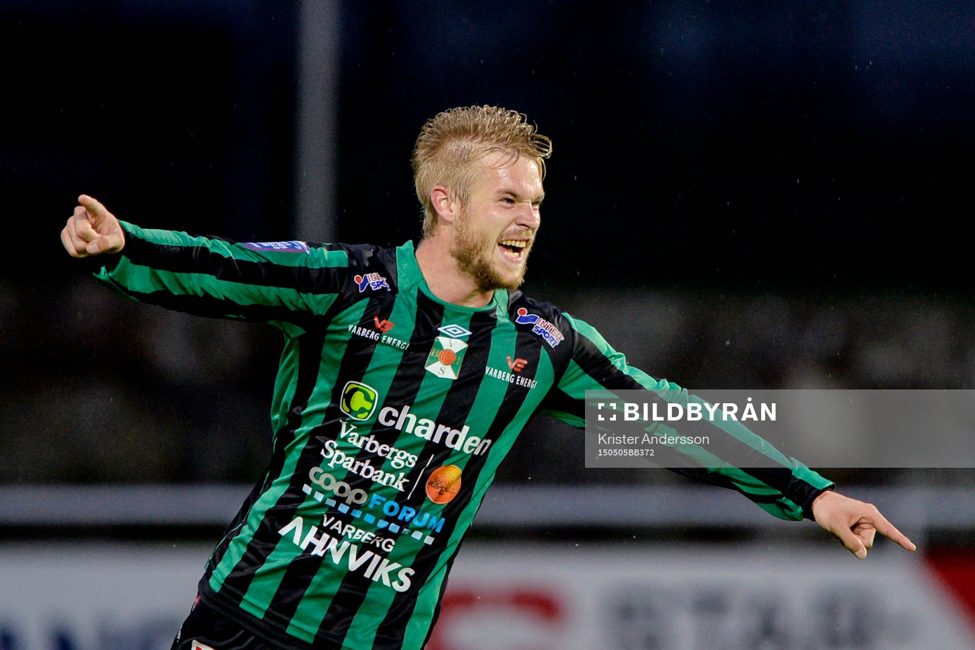 Varbergs Mats André Kaland jublar