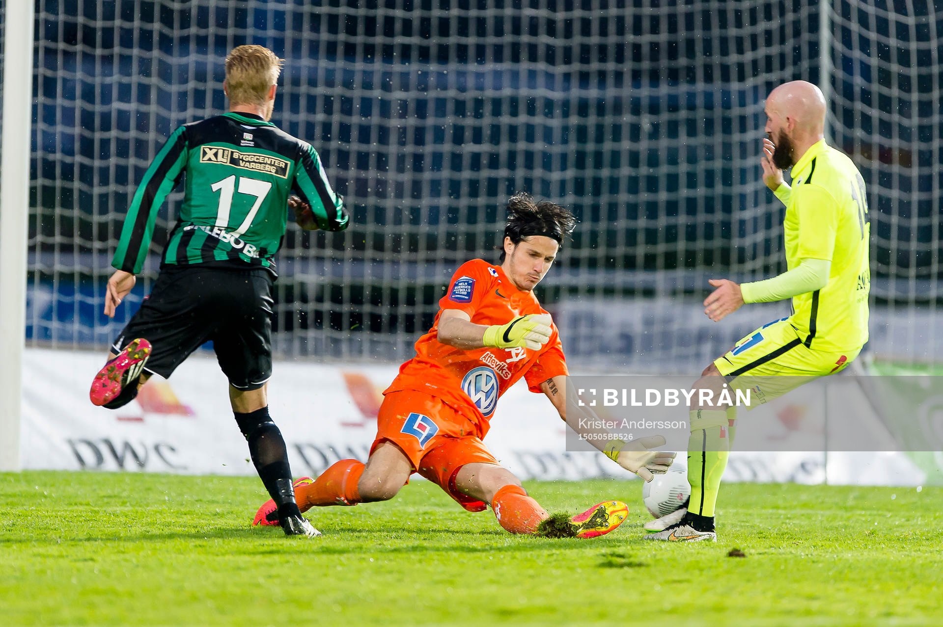 under fotbollsmatchen i Superettan mellan Varberg och