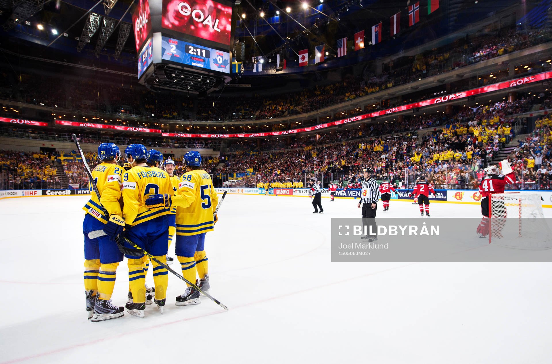 Sveriges Loui Eriksson, Filip Forsberg, John Klingberg,