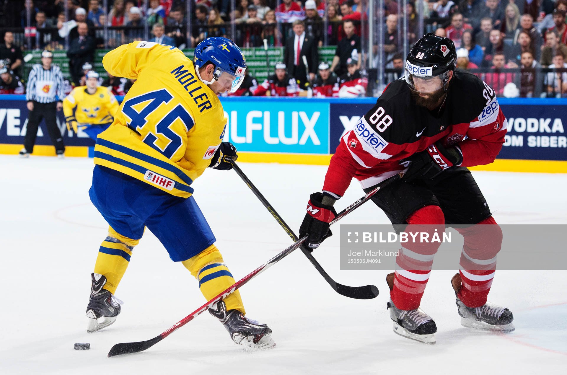 Sveriges Oscar Möller och Kanadas Brent Burns