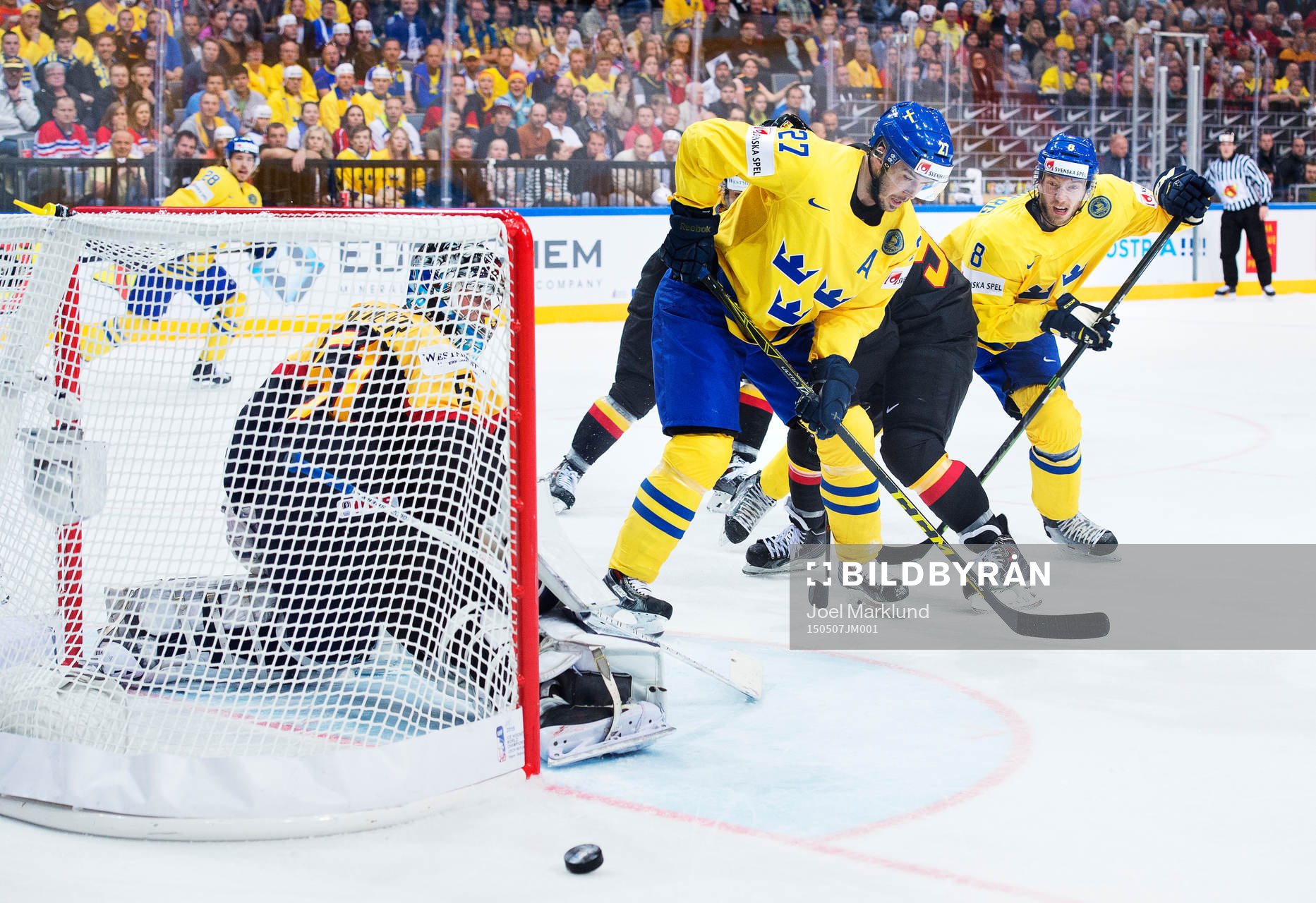 Sveriges Jimmie Ericsson och Petter Granberg oroar framför