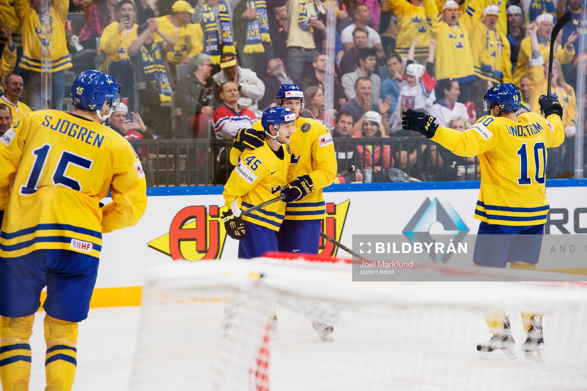 Sveriges Mattias Sjögren, Oscar Möller, John Klingberg
