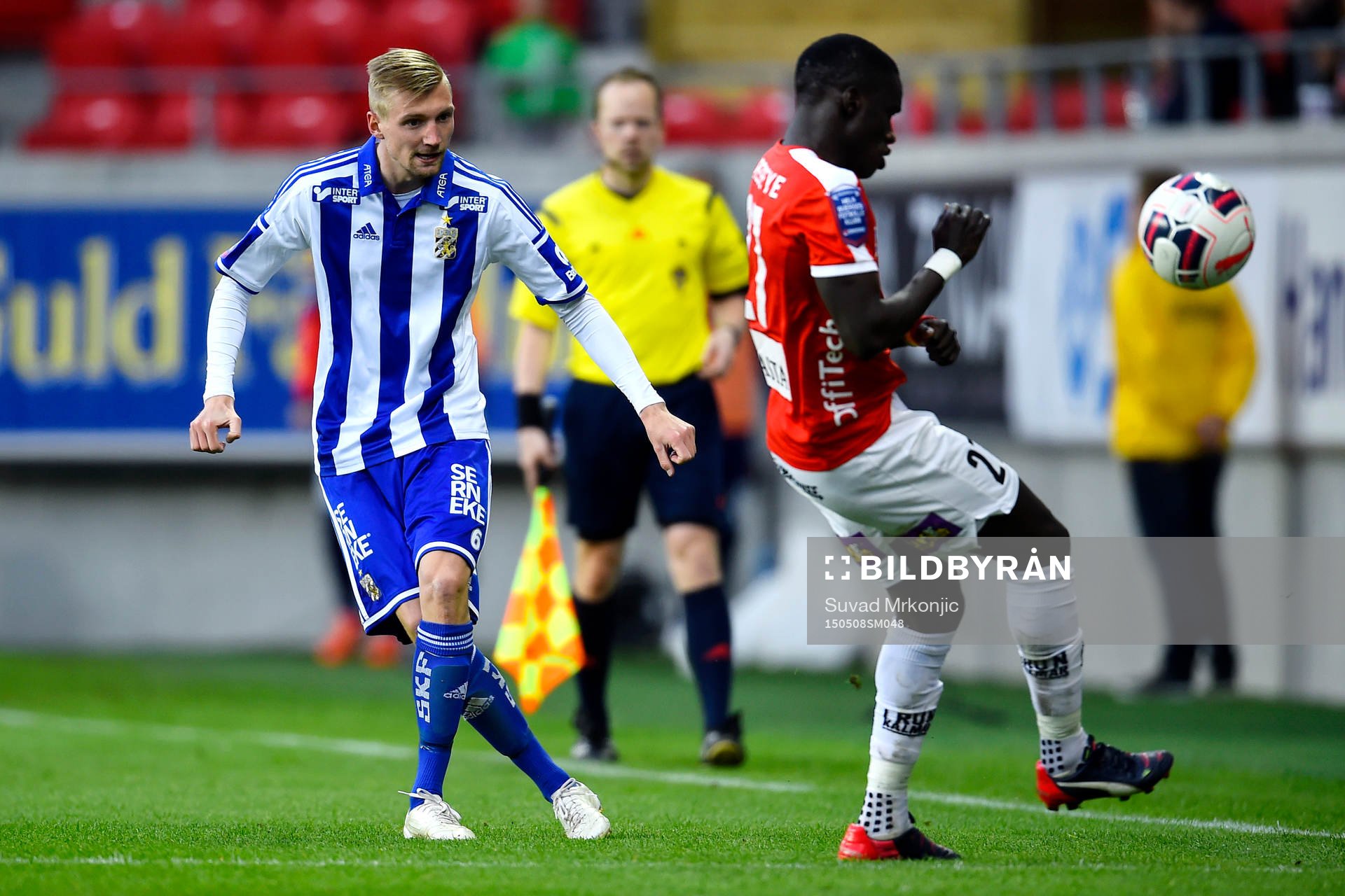 IFK Göteborgs Sebastian Eriksson och Kalmars Papa Alioune