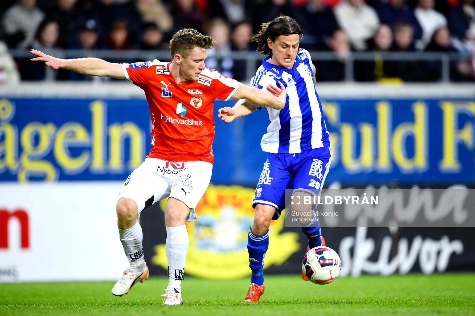 Kalmars Victor Agardius och IFK Göteborgs Lasse Vibe