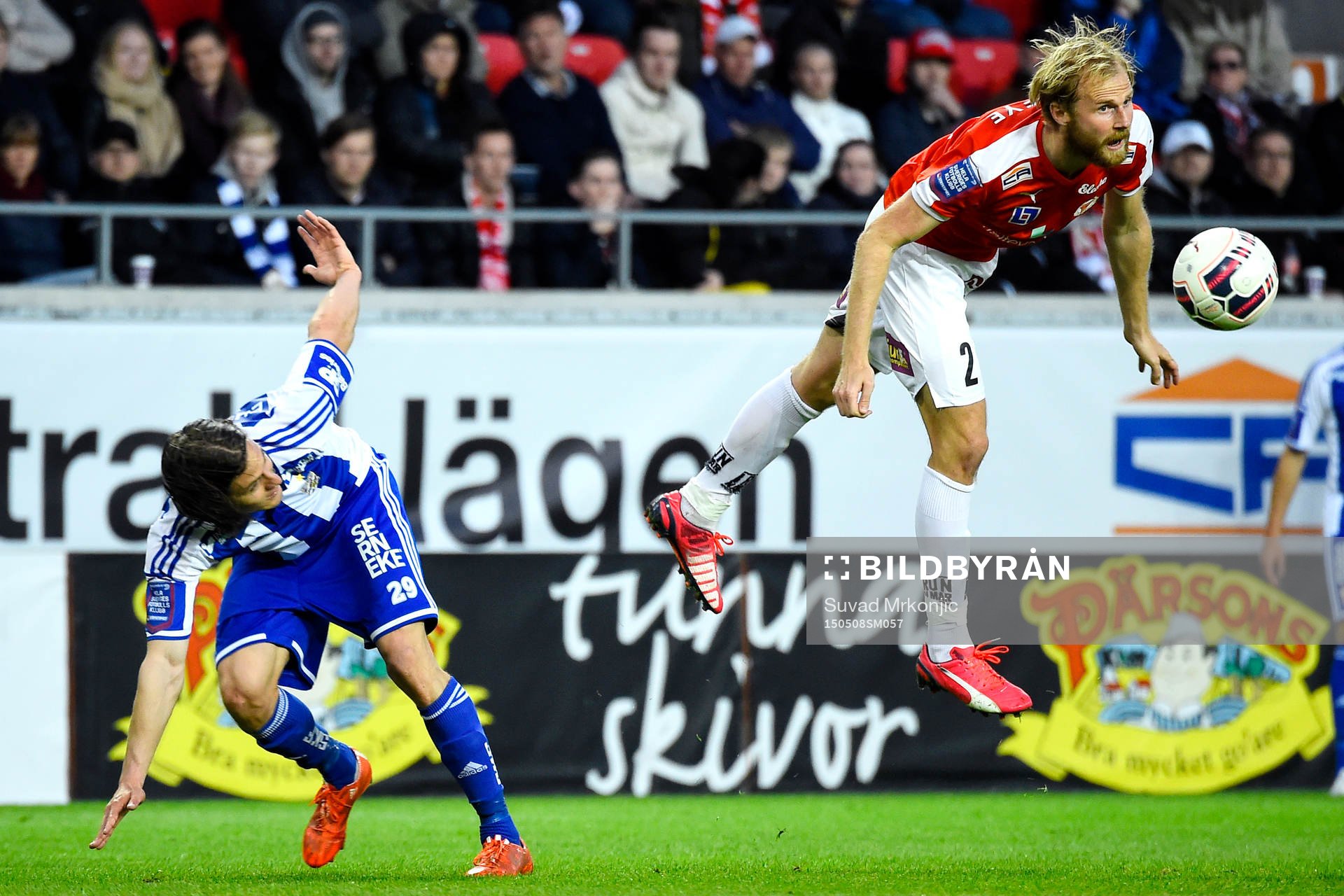 IFK Göteborgs Lasse Vibe och Kalmars Markus Thorbjörnsson