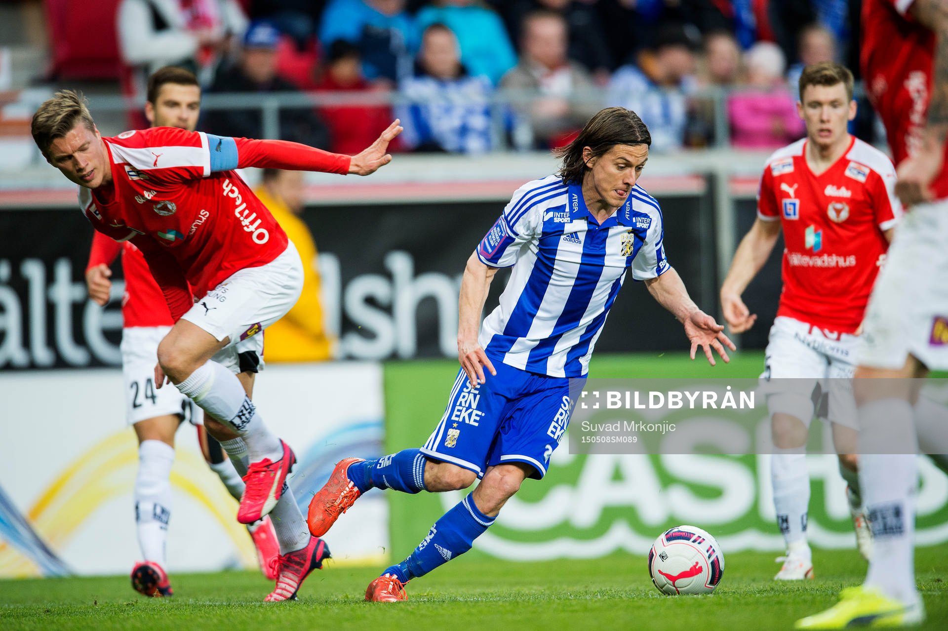 Kalmars Viktor Elm och IFK Göteborgs Lasse Vibe