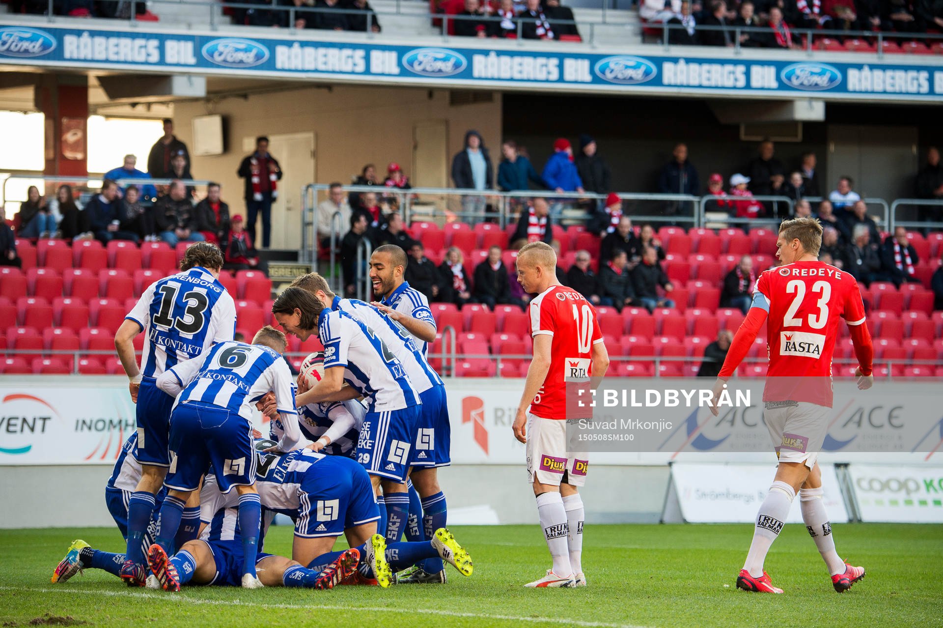Göteborgsspelarna jublar