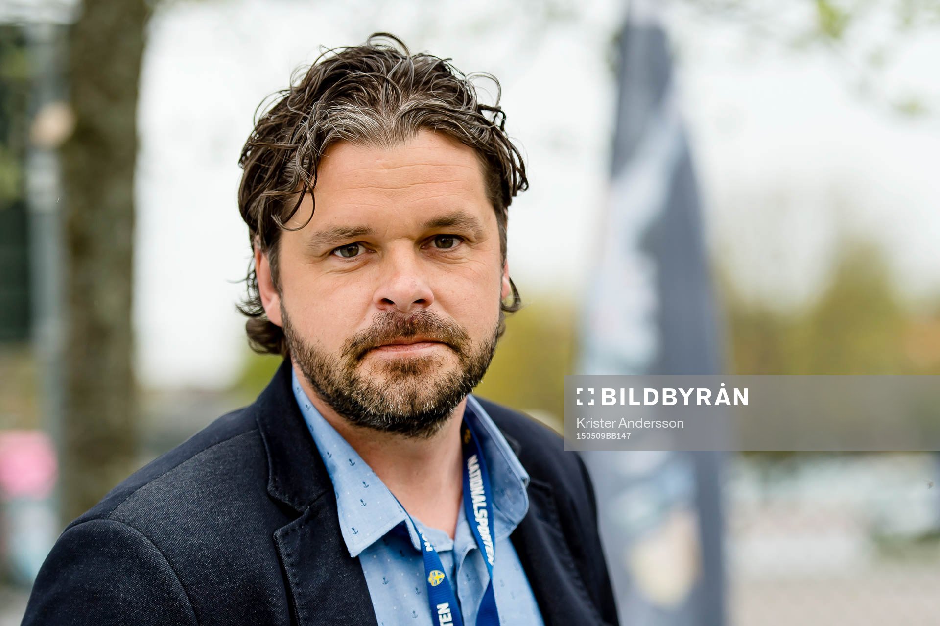 Varbergs sportchef Fredrik Mohlin före fotbollsmatchen i