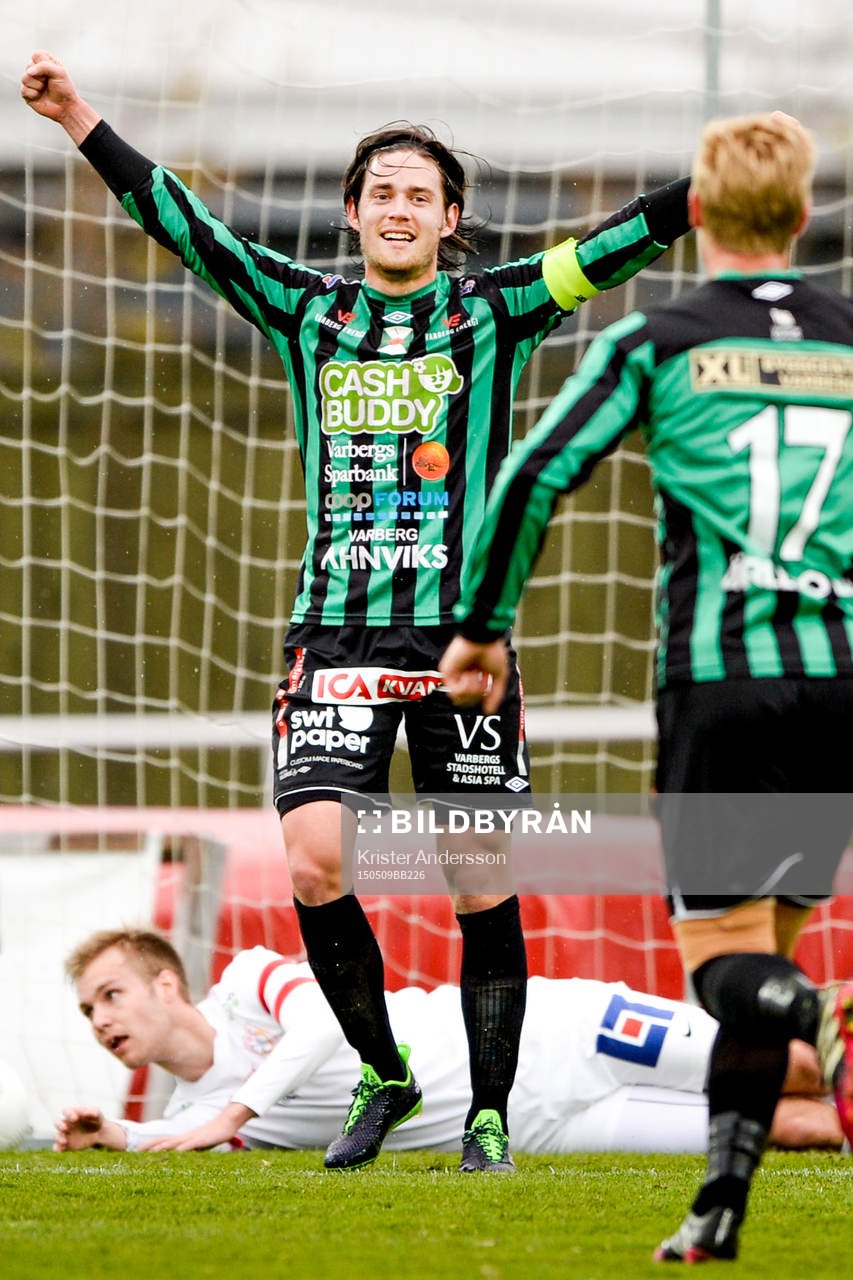 Varbergs Robin Tranberg jublar